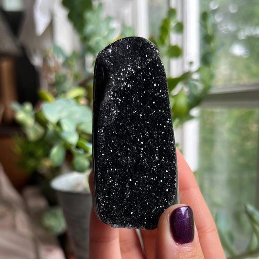 Black Galaxy Amethyst Small Cathedral