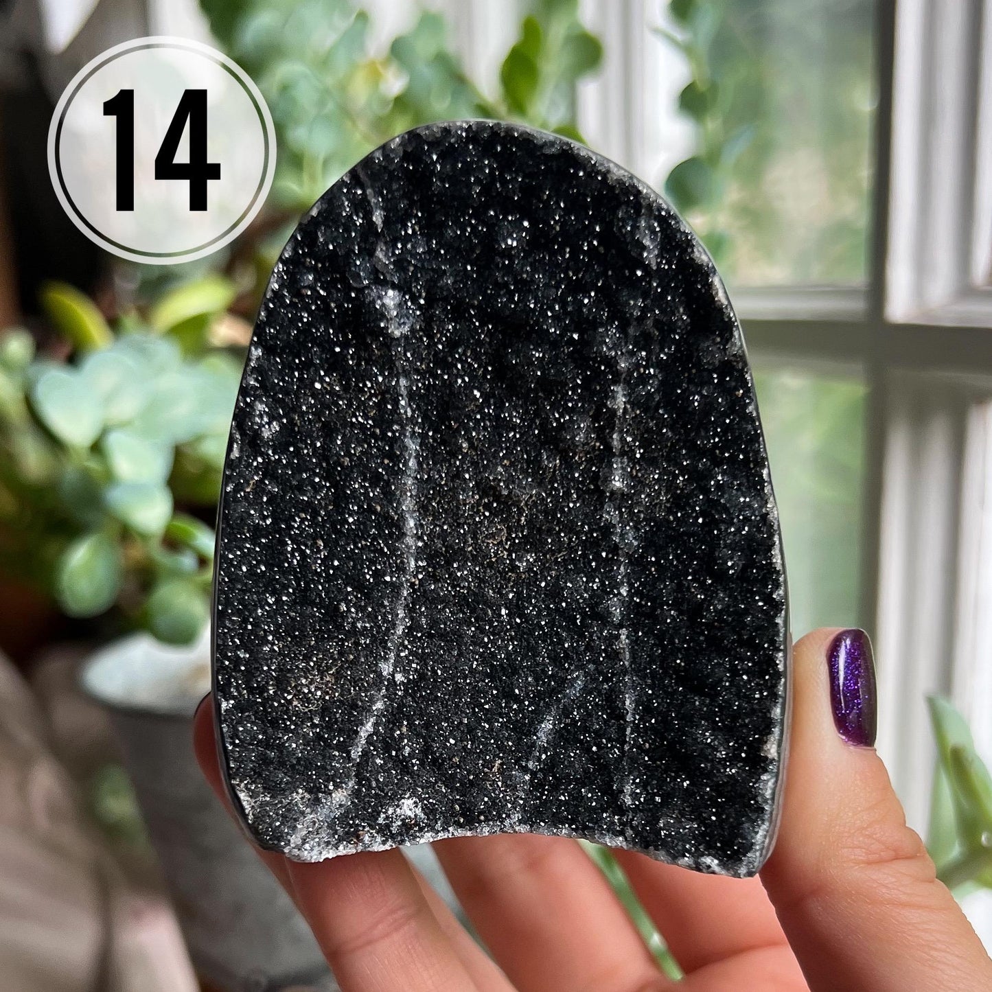 Black Galaxy Amethyst Medium Cathedral