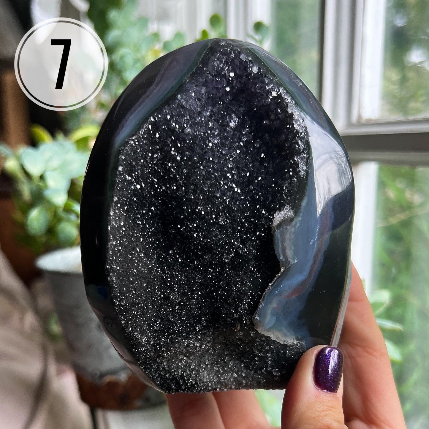 Black Galaxy Amethyst Large Cathedral