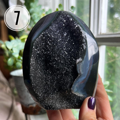 Black Galaxy Amethyst Large Cathedral