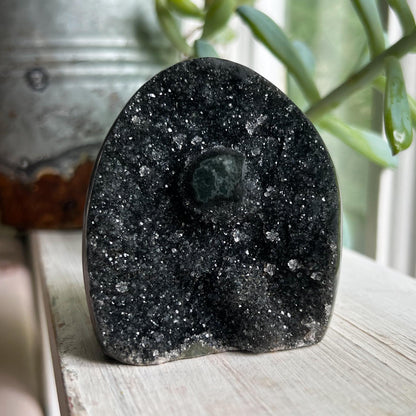 Black Galaxy Amethyst Small Cathedral