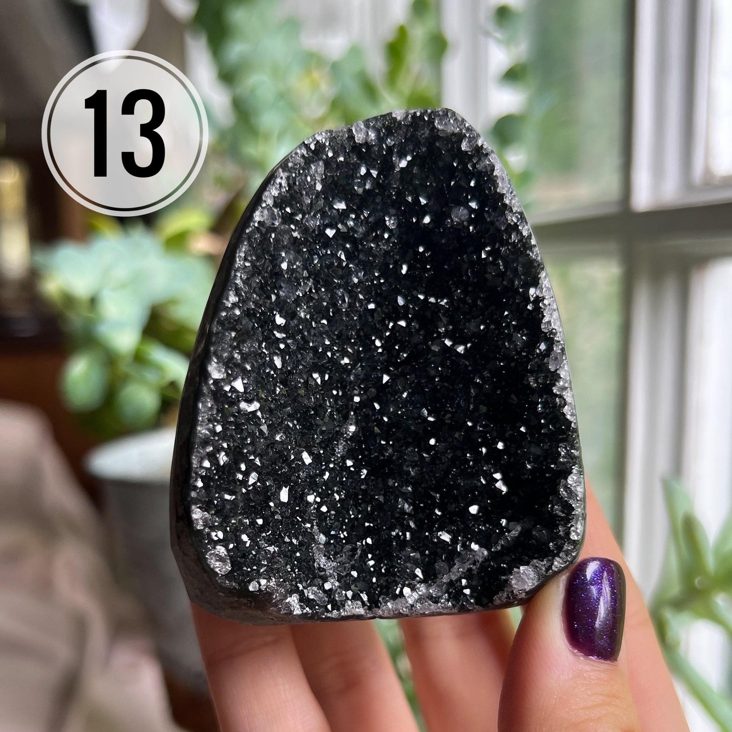 Black Galaxy Amethyst Small Cathedral