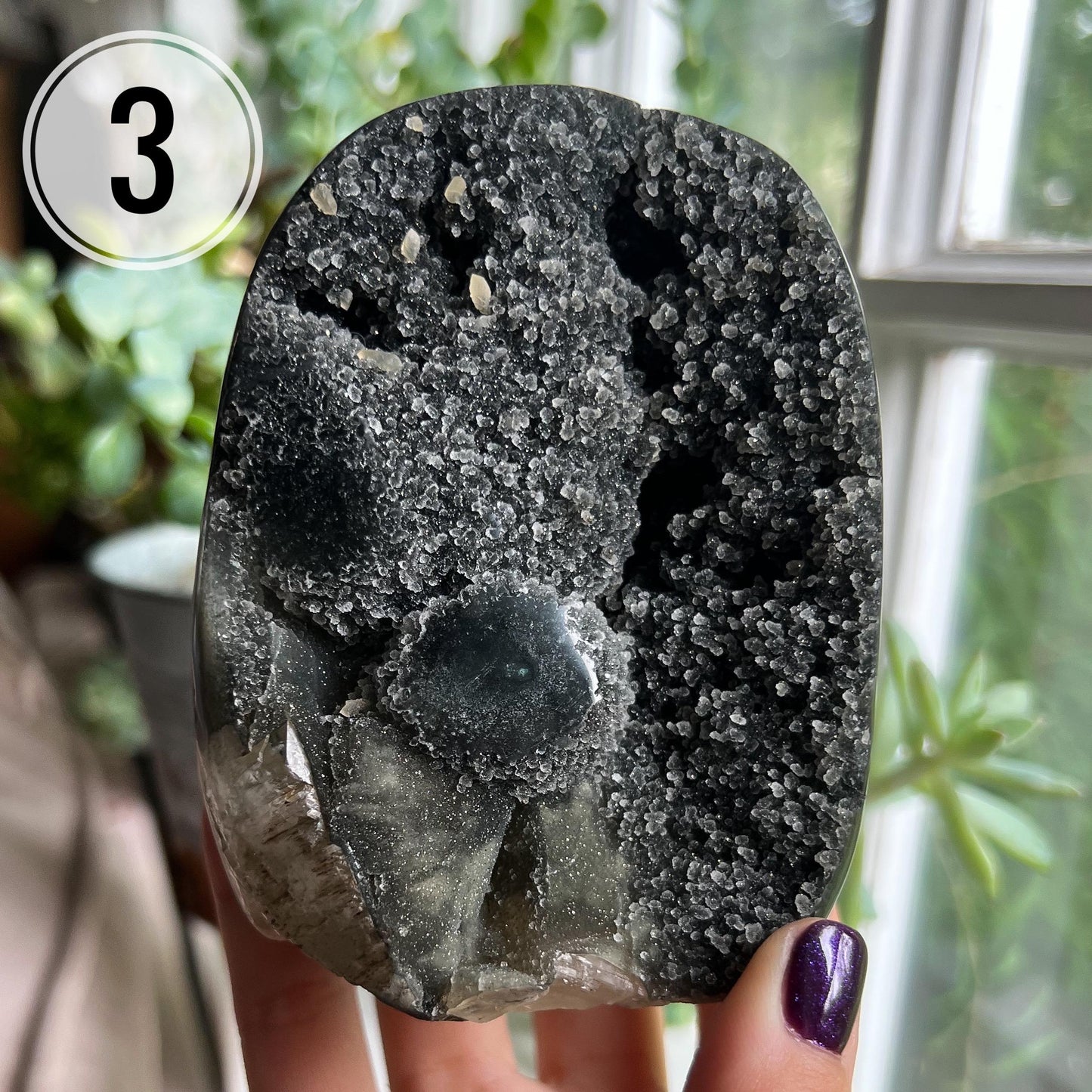 Black Galaxy Amethyst Large Cathedral