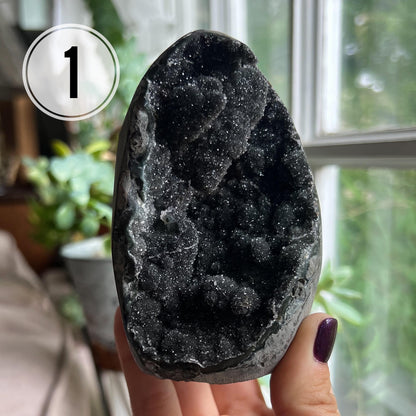 Black Galaxy Amethyst Large Cathedral