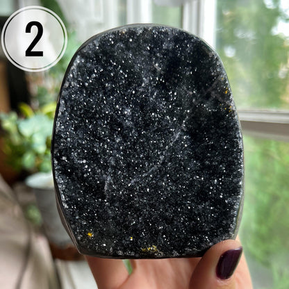 Black Galaxy Amethyst Large Cathedral