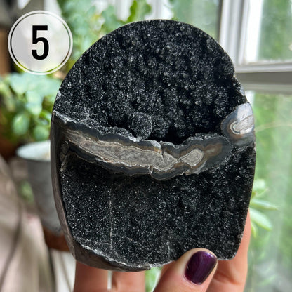 Black Galaxy Amethyst Large Cathedral