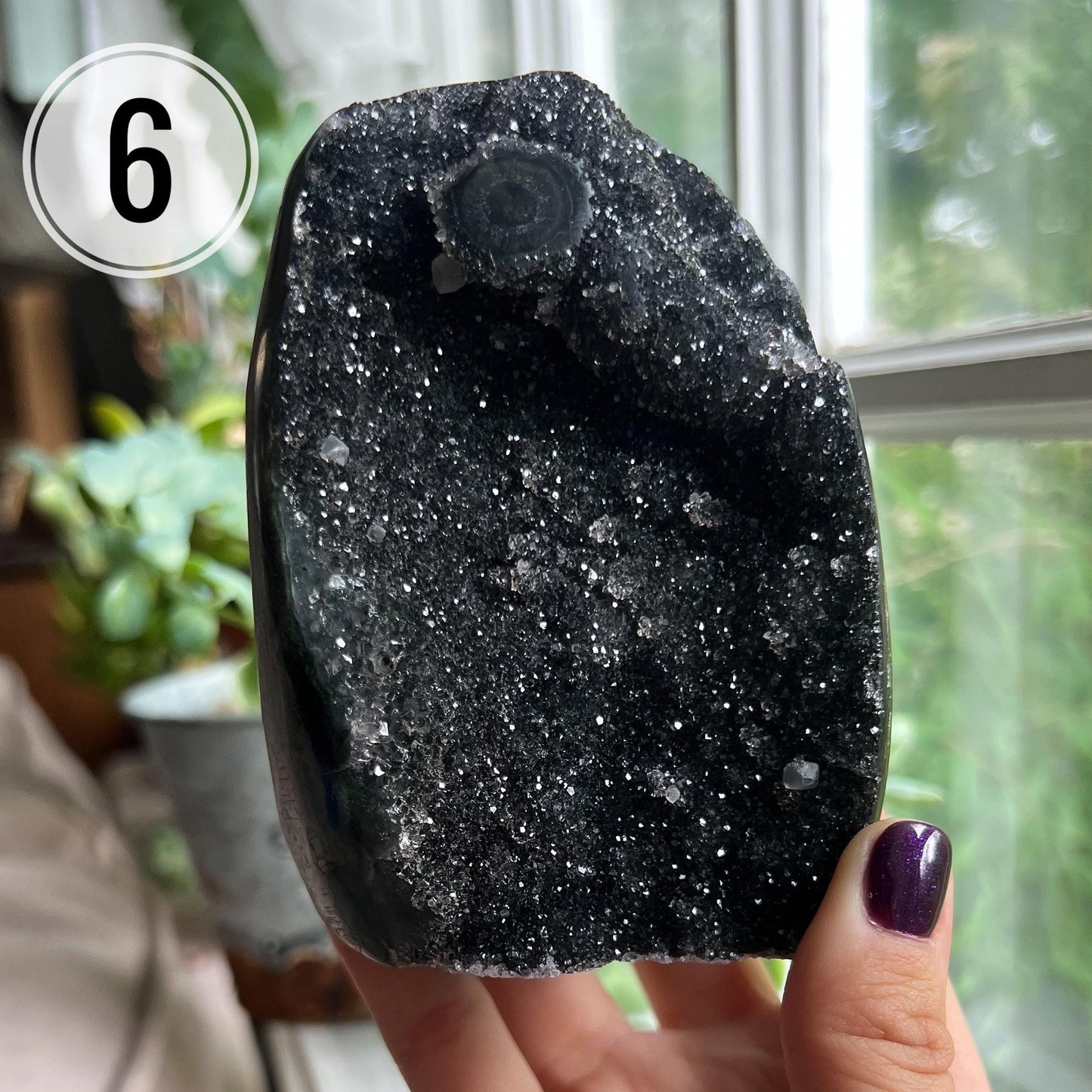 Black Galaxy Amethyst Large Cathedral