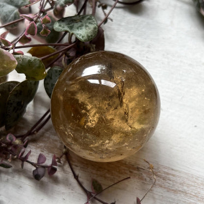 Natural Citrine Sphere