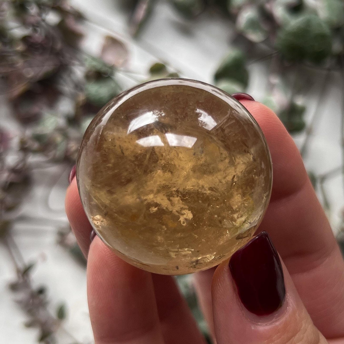 Natural Citrine Sphere