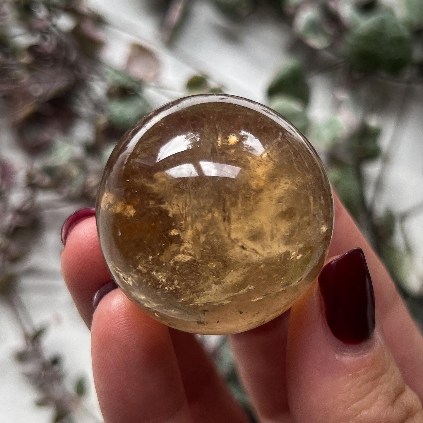 Natural Citrine Sphere