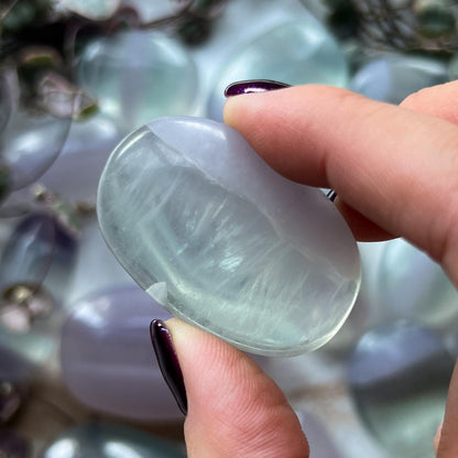 Yttrium Fluorite Palm Stones