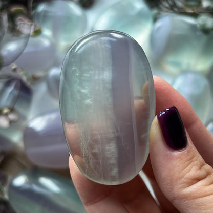 Yttrium Fluorite Palm Stones