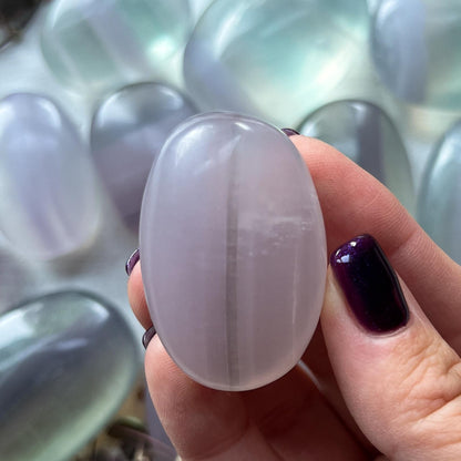 Yttrium Fluorite Palm Stones