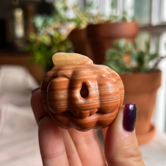 Orange Calcite Pumpkin