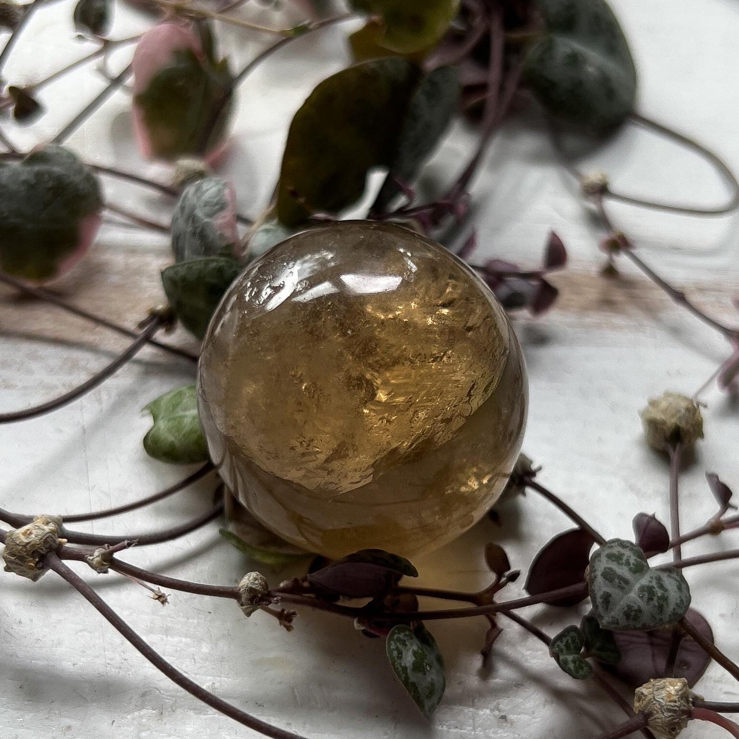 Natural Citrine Sphere
