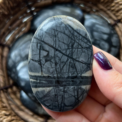 Picasso Marble Palm Stones
