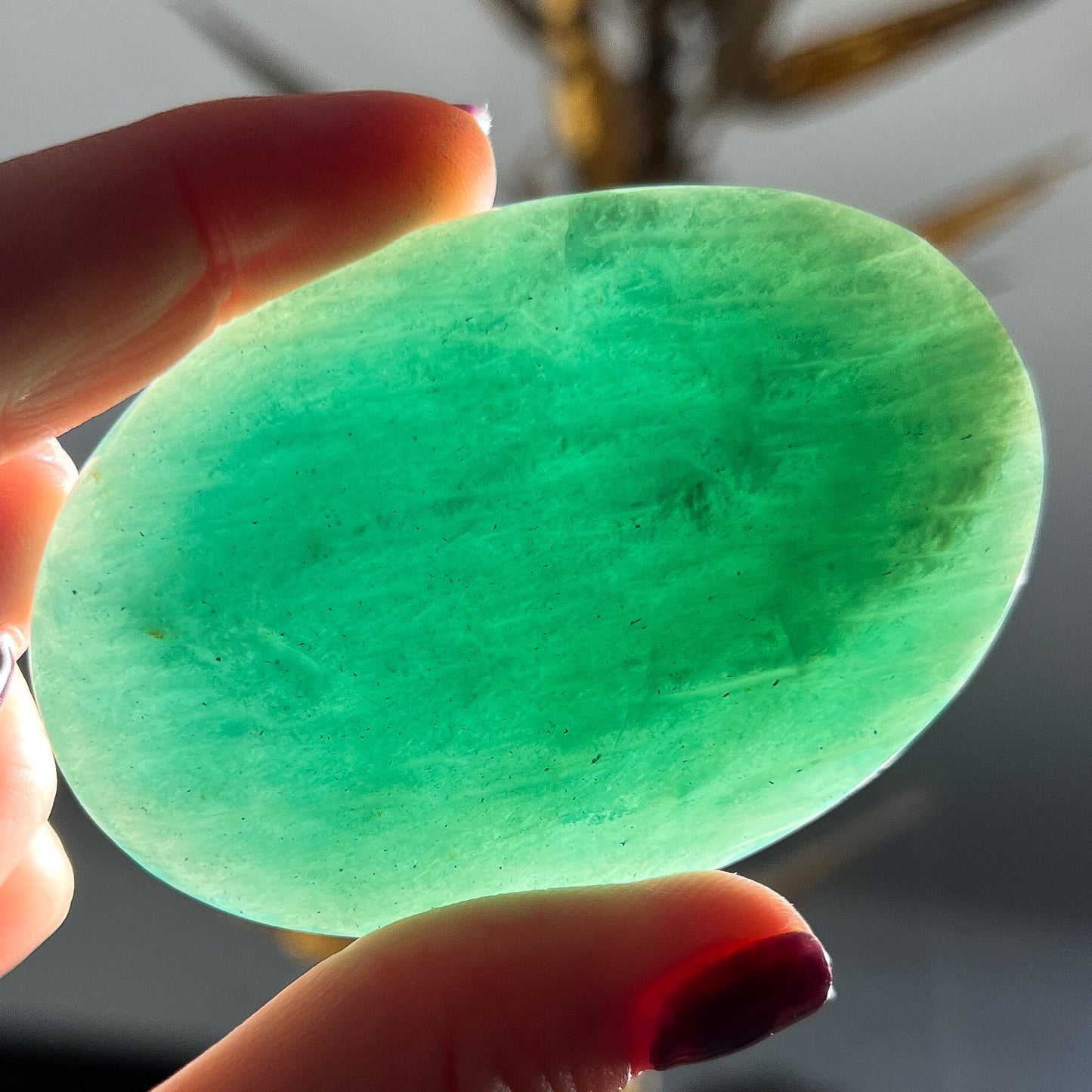 Amazonite Palm Stones