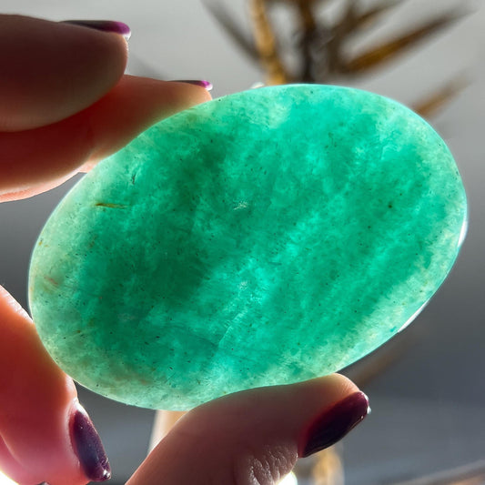 Amazonite Palm Stones