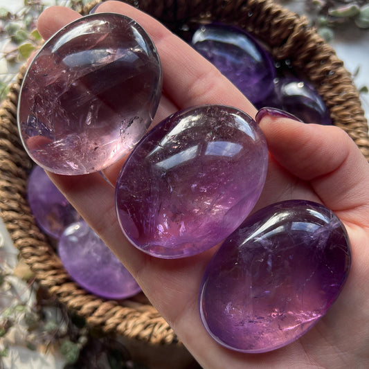 Amethyst Palm Stones