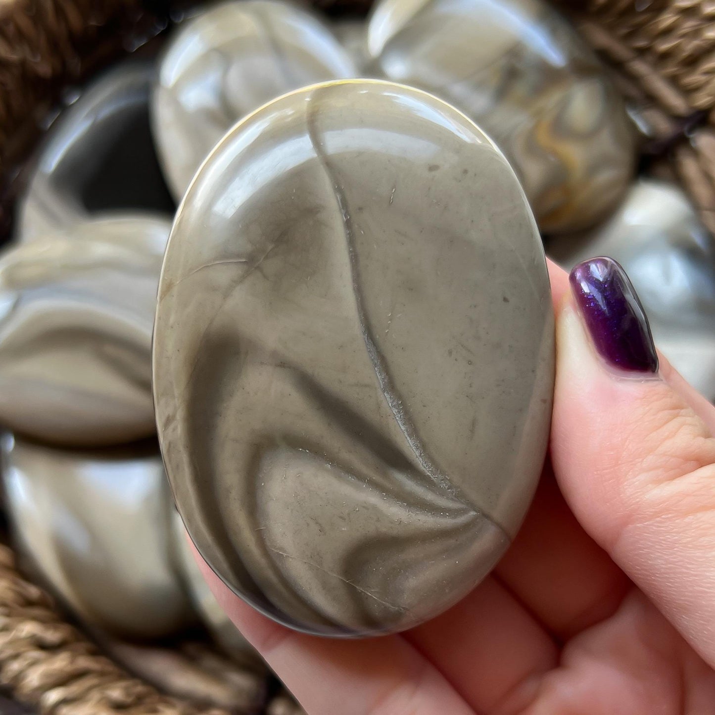 Polish Flint Palm Stones