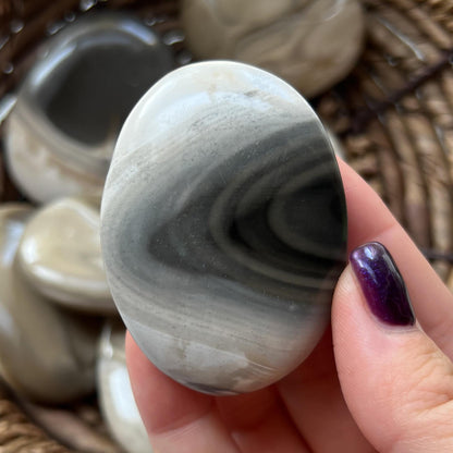 Polish Flint Palm Stones