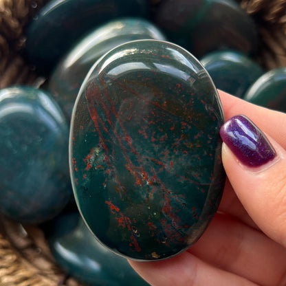 Bloodstone Palm Stones