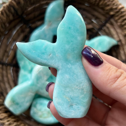 Blue Aragonite Mermaid Tail
