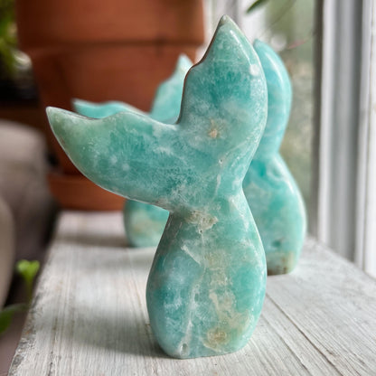 Blue Aragonite Mermaid Tail