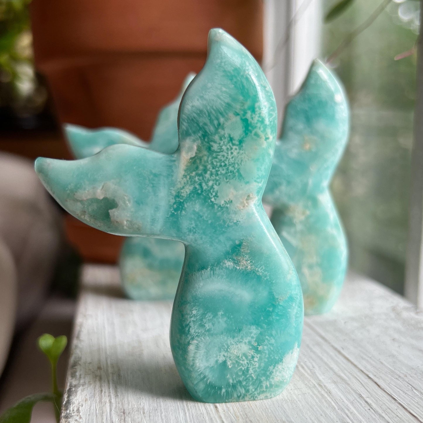 Blue Aragonite Mermaid Tail