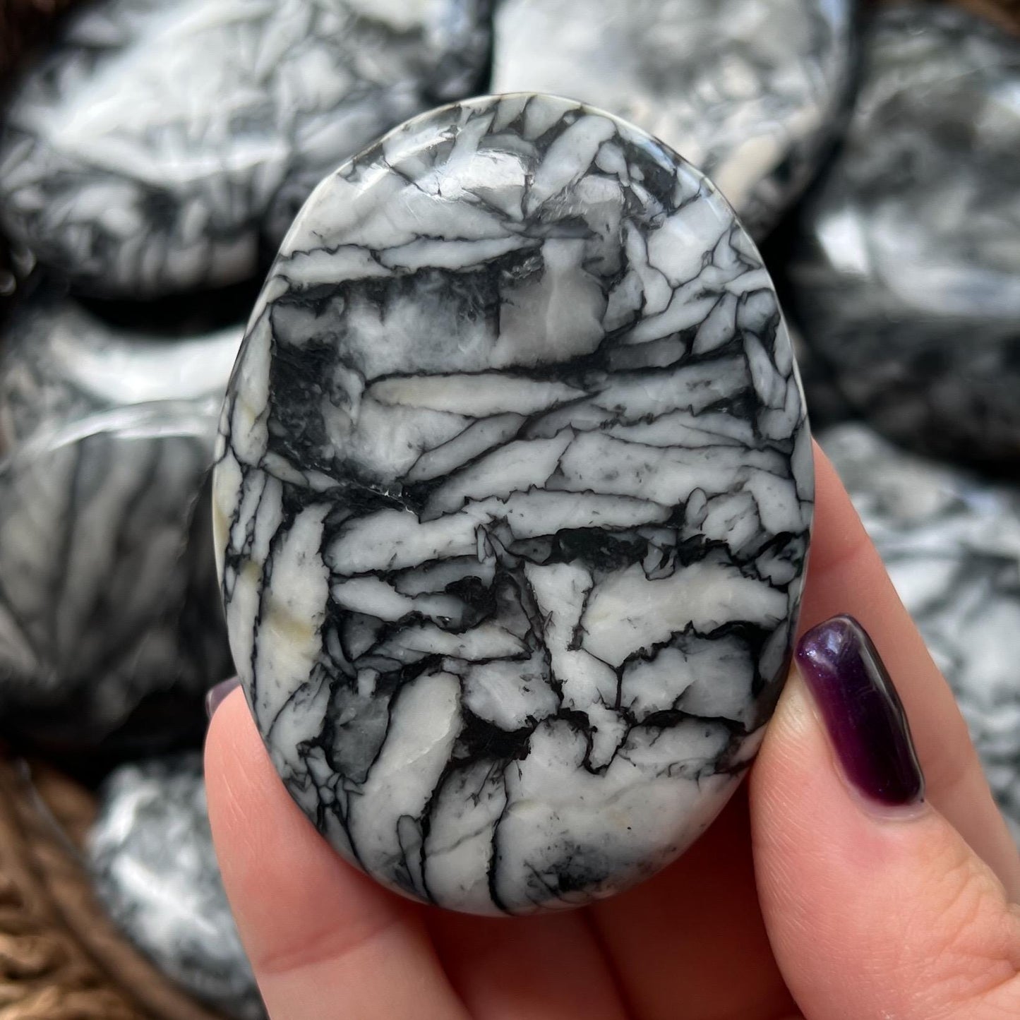 Pinolite Palm Stones