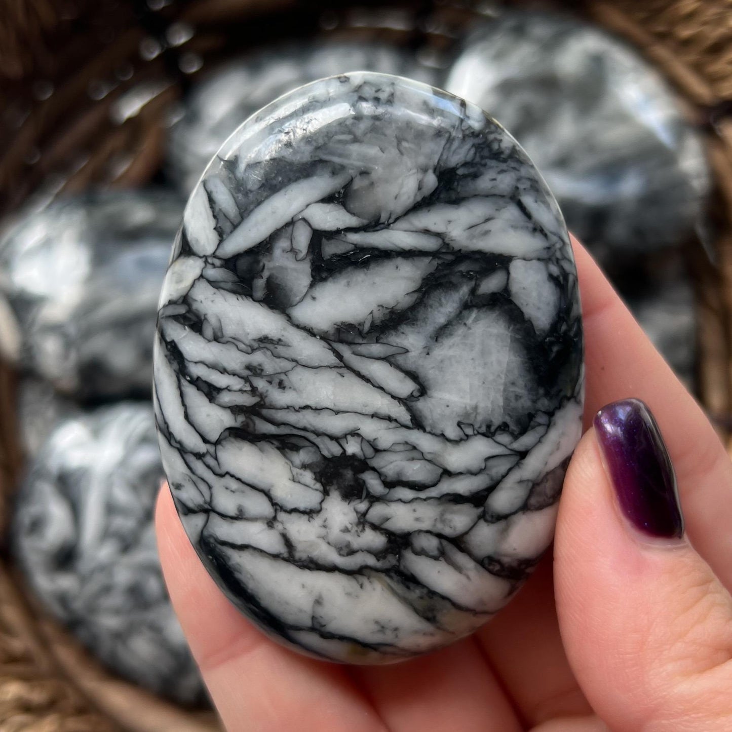 Pinolite Palm Stones