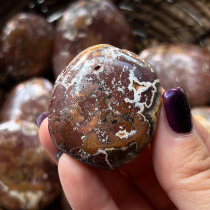 Copper Dolomite Palm Stones