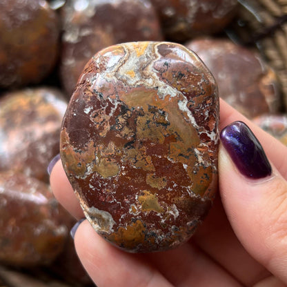 Copper Dolomite Palm Stones