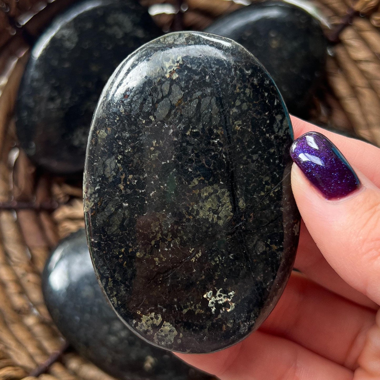 Coppernite Palm Stones