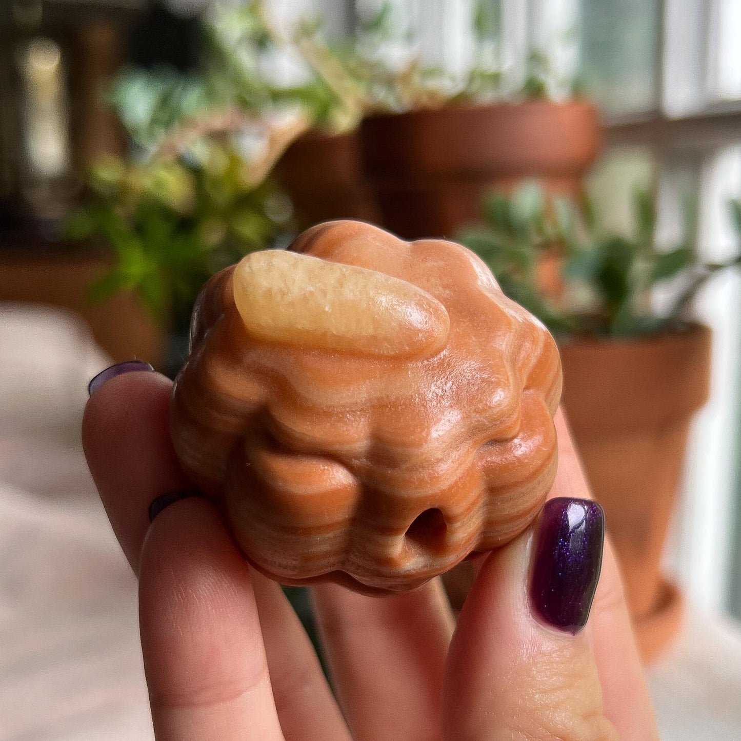 Orange Calcite Pumpkin
