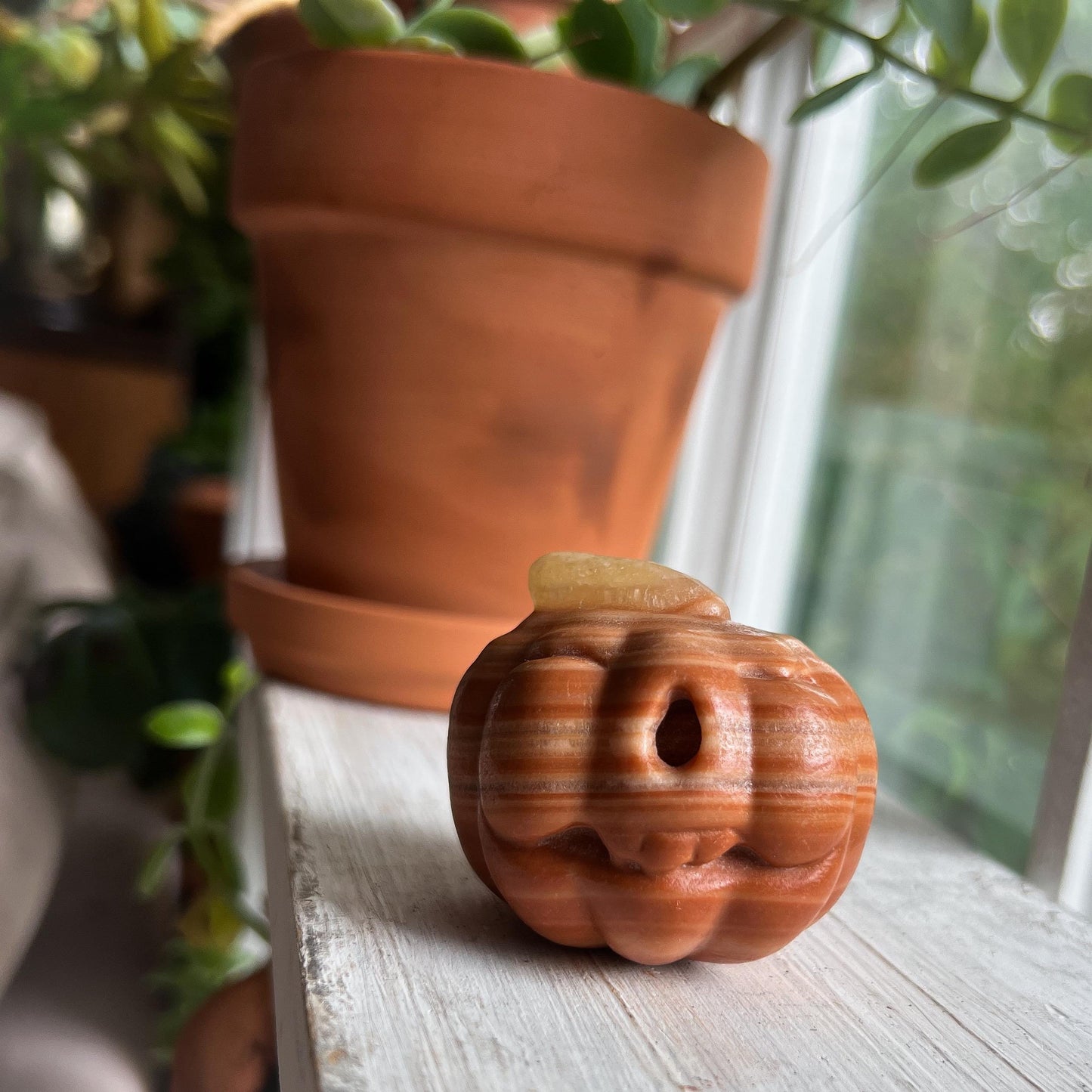 Orange Calcite Pumpkin