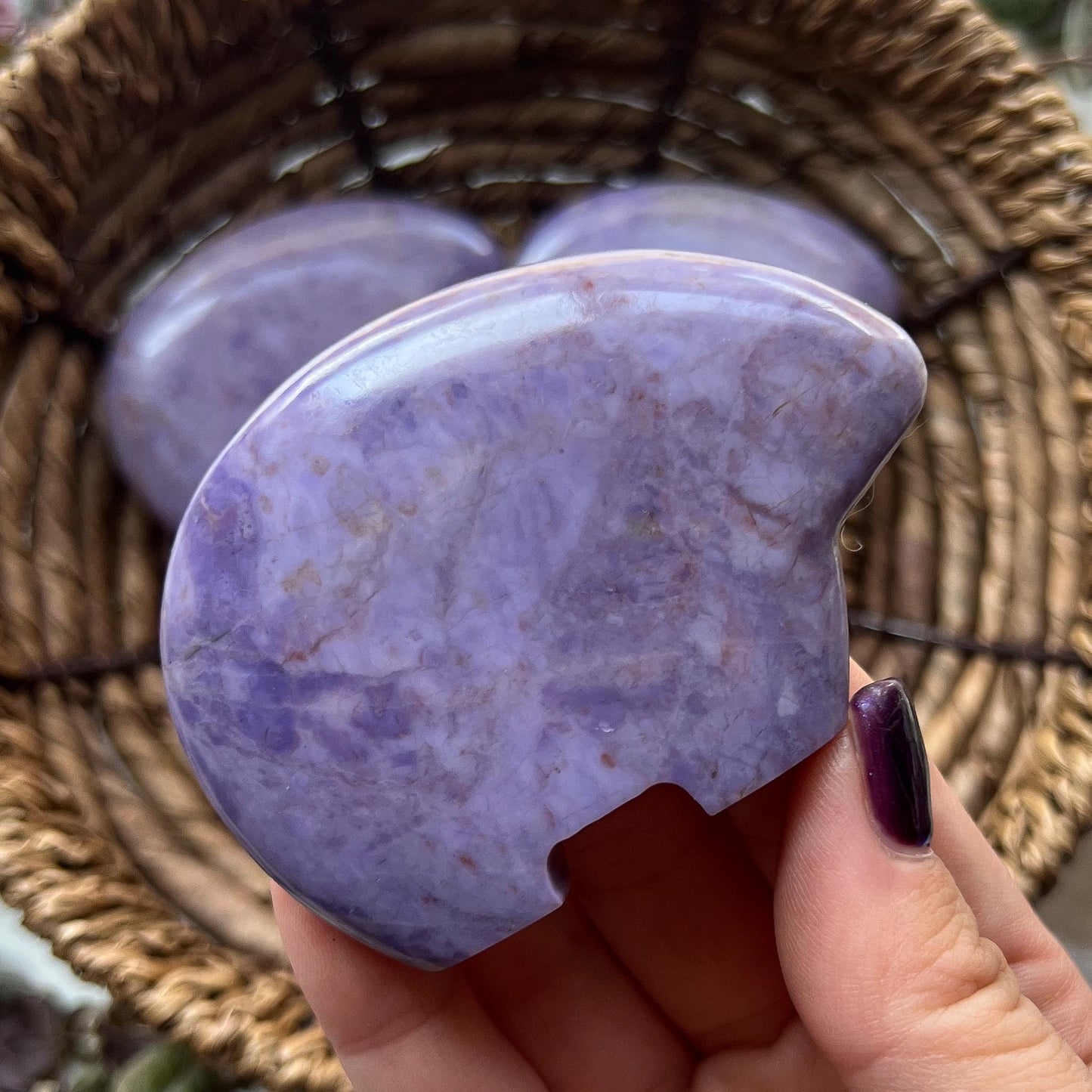 Lavender Jade Zuni Bear