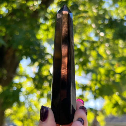 Smoky Brown Obsidian Obelisk