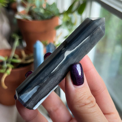 Blue Owyhee Opal Obelisk