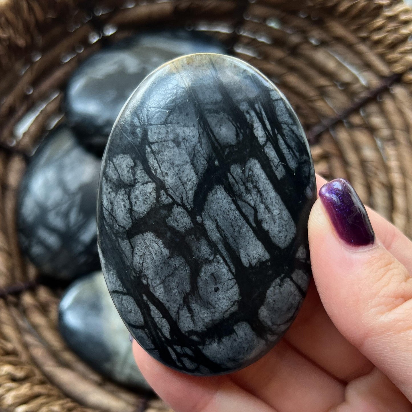Picasso Marble Palm Stones