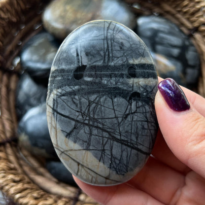Picasso Marble Palm Stones