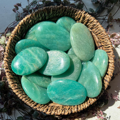 Amazonite Palm Stones
