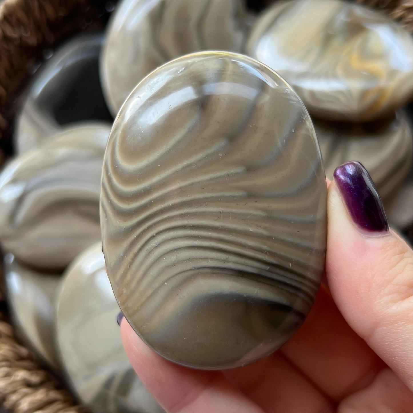 Polish Flint Palm Stones