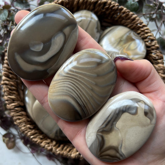 Polish Flint Palm Stones