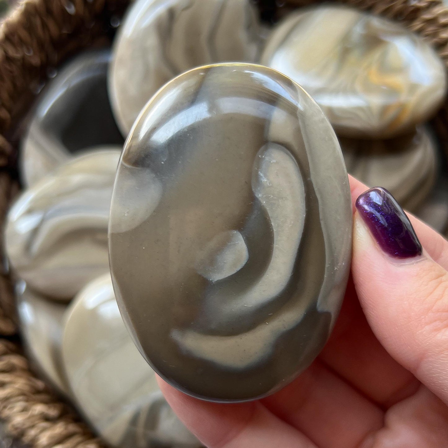 Polish Flint Palm Stones