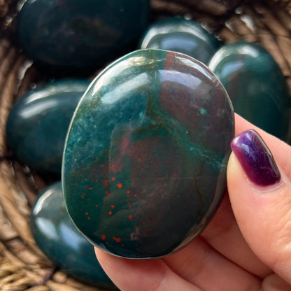 Bloodstone Palm Stones