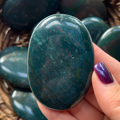 Bloodstone Palm Stones