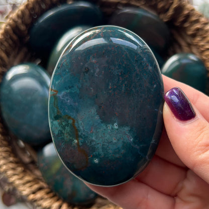 Bloodstone Palm Stones