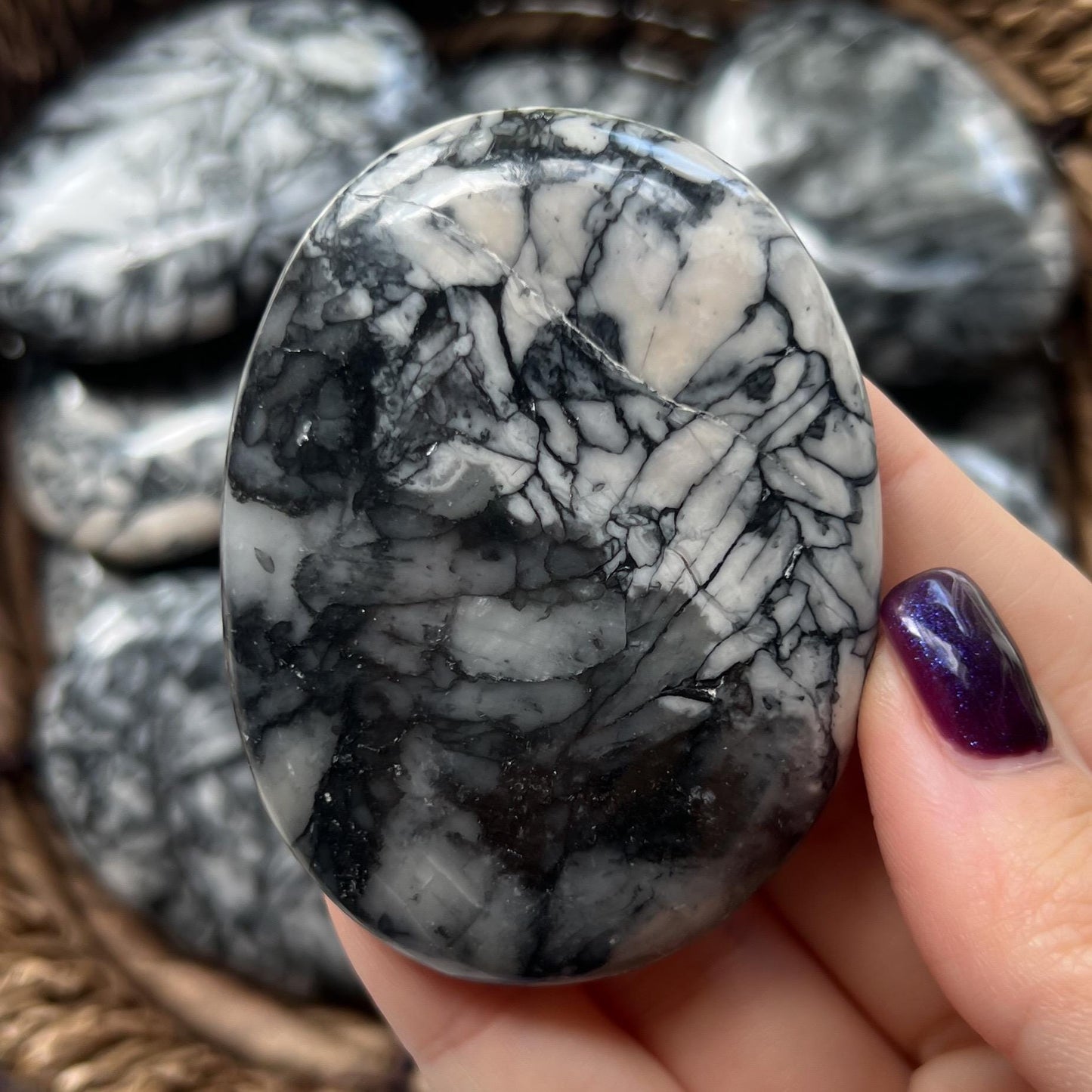 Pinolite Palm Stones