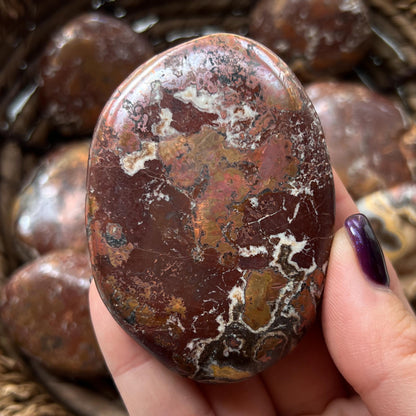 Copper Dolomite Palm Stones